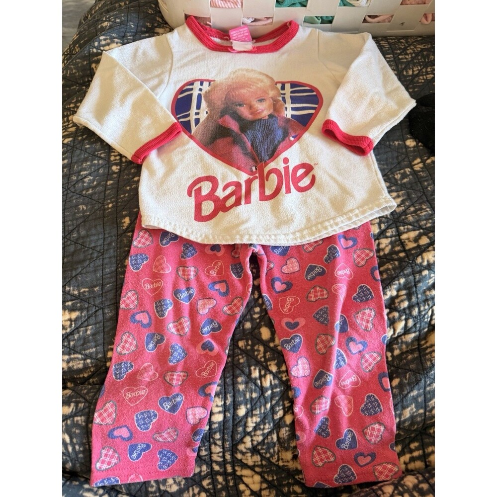Rare!!! Vintage 1997 Barbie Outfit Leggings & Sweatshirt Size 2T